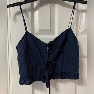 Dark blue Striped top